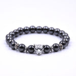 Buddha Bracelet Men Bracelets For Women Pulseira Masculina Mens Jewelry Dragon Bileklik Pulseira 8mm Stone Beads Elastic Braslet