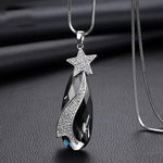 Meyfflin Long Necklaces & Pendants for Women Collier Femme Geometric Statement Colar Maxi Fashion Crystal Jewelry Bijoux 2018