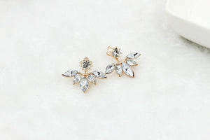 H23 New Imitation Pearl Heart Crystal Flower Leaf Angel Wings Geometry Stud Earrings For Women Statement Ear Jewelry Wholesale