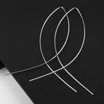 EK143 European & American Simplicity Fish Shaped Stud Earrings for Women Hyperbole Jewelry Copper Wire Brincos de gota Feminino