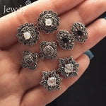 4 Pairs/Set Women Crystal Bohemian Earring Stud Earrings for Women Boucle D'oreille Jewelry Dazzling Cubic Zirconia Opal Brincos