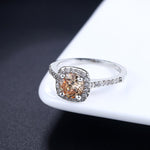 Silver Color Exquisite Bijoux Fashion Square Wedding & Engagement Ring Made With Cubic Zirconia Jewelry R531 R559 R560