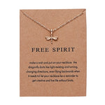 Fashion Elegant Animal Necklace Elephant Dragonfly Butterfly Flower Necklaces Vintage Necklace Pendant Charm Women Friend Gift