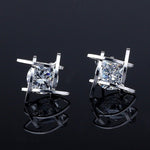 European and American Trinkets Triangle Zircon Earrings Toe Square Zircon Stud Earrings Women Earrings Wholesale
