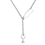 OBSEDE Women Titanium Steel Never Fade Wine Pendant Necklace For Women Wine Lovers Silver/Rose Gold 316L Stainless Steel