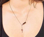 OBSEDE Women Titanium Steel Never Fade Wine Pendant Necklace For Women Wine Lovers Silver/Rose Gold 316L Stainless Steel