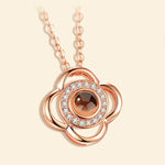 Free Fan New Hot 100 Languages Projection I Love You Pendant Necklace For Women Romantic Choker Necklace Love Wedding Gift