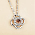 Free Fan New Hot 100 Languages Projection I Love You Pendant Necklace For Women Romantic Choker Necklace Love Wedding Gift