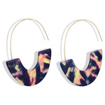 FAMSHIN 2019 Best selling NEW Women Fashion Simple Gold Silver Black Stud Earring Punk Rock Retro Circle Earring Piercing