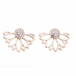 FAMSHIN 2019 Best selling NEW Women Fashion Simple Gold Silver Black Stud Earring Punk Rock Retro Circle Earring Piercing