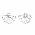 FAMSHIN 2019 Best selling NEW Women Fashion Simple Gold Silver Black Stud Earring Punk Rock Retro Circle Earring Piercing